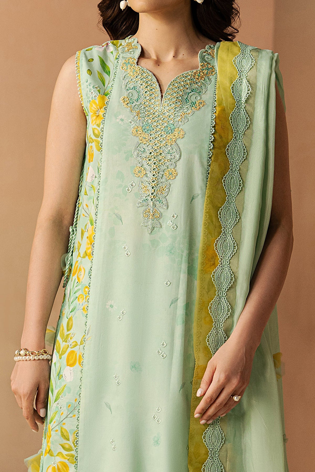 Lumina Premium Fabric Pakistani Summer Dresses - Afrozeh - 3