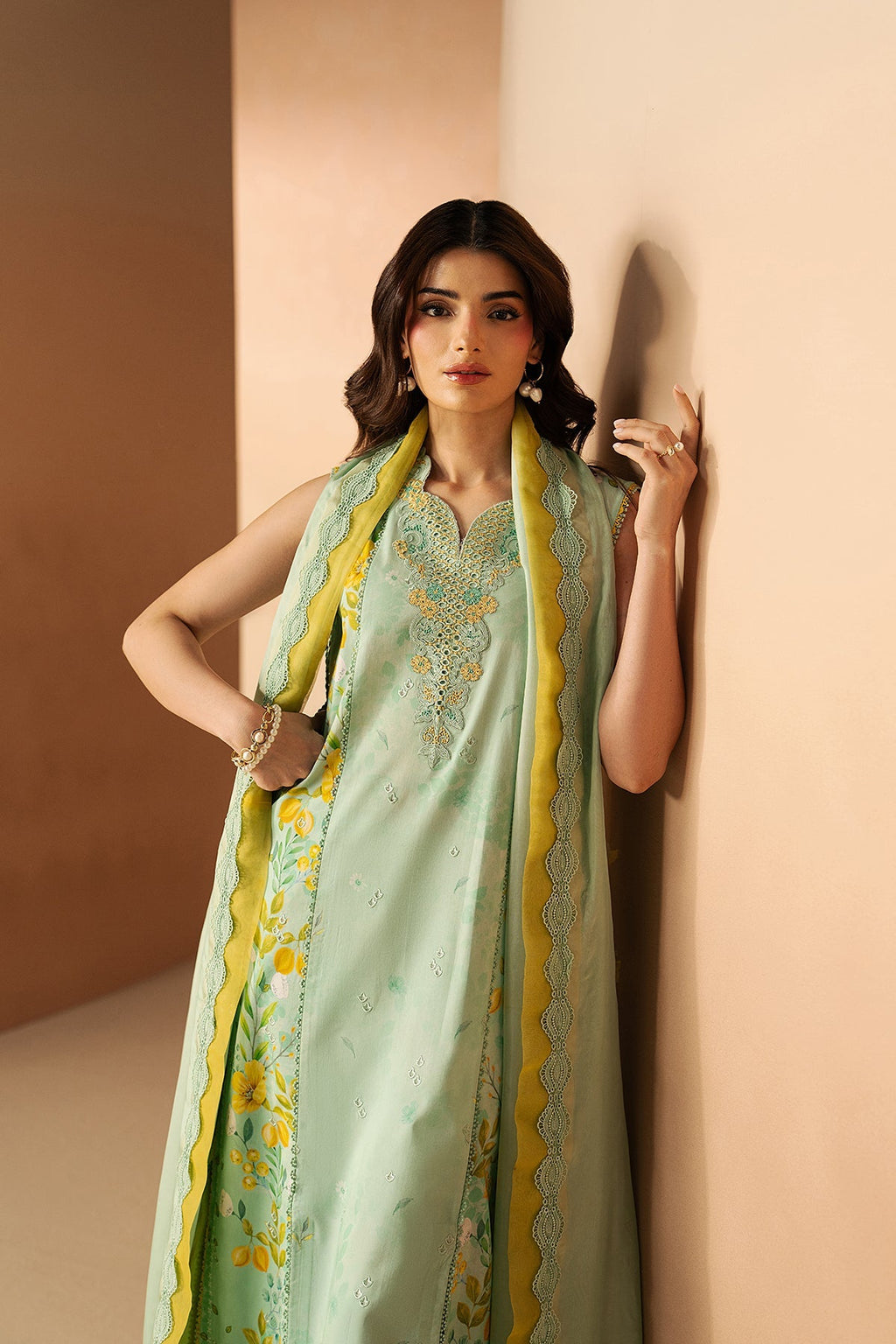 Lumina Premium Fabric Pakistani Summer Dresses - Afrozeh - 2