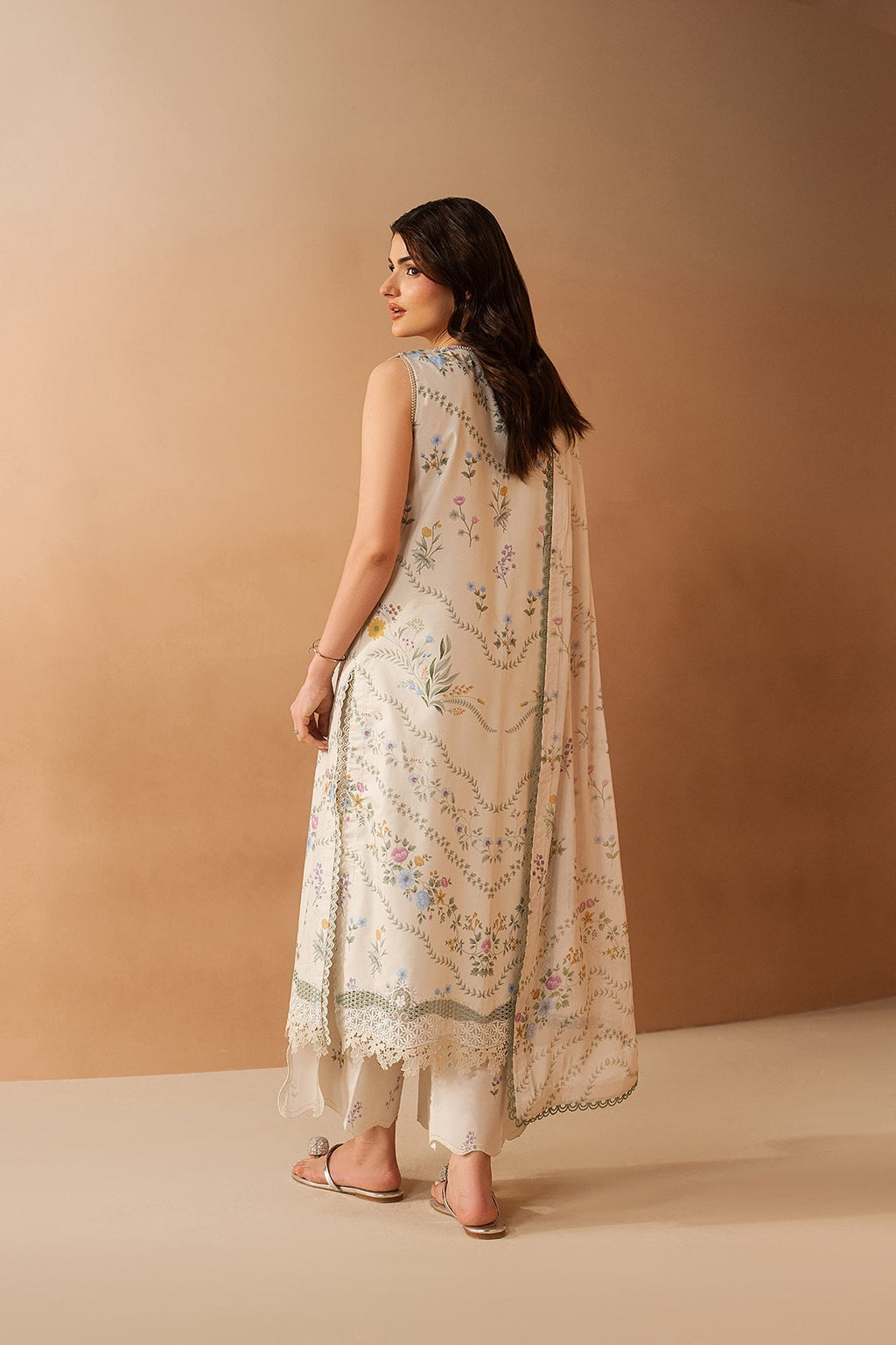 Luem Ivory Premium Fabric Pakistani Summer Dresses - Afrozeh - 2