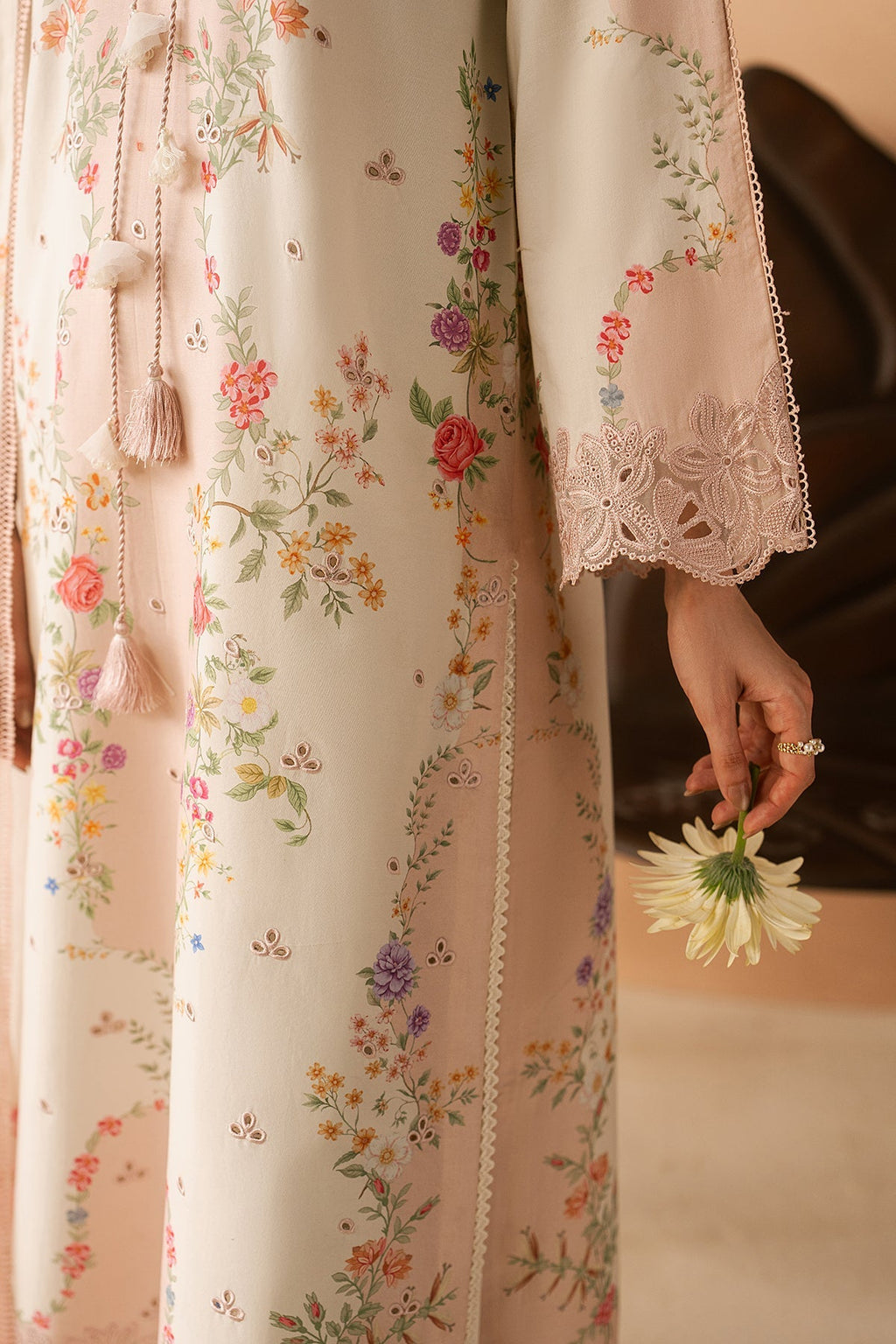 Lustre Premium Fabric Pakistani Summer Dresses - Afrozeh - 5