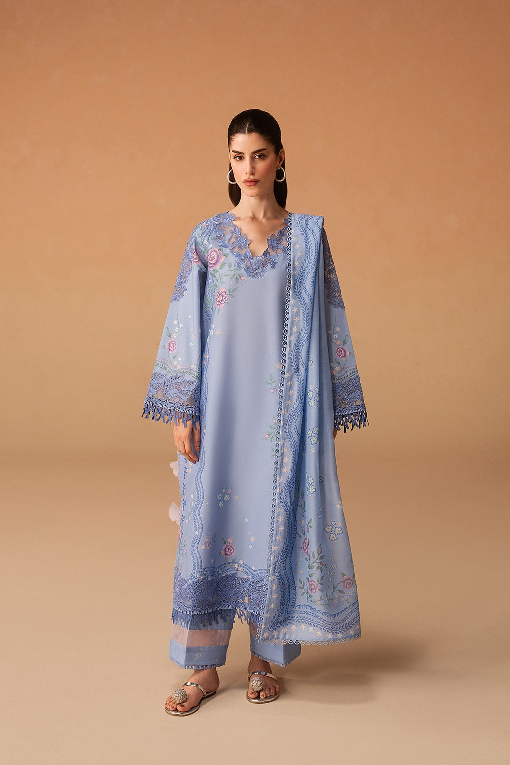 Opaline Premium Fabric Pakistani Summer Dresses - Afrozeh - 1