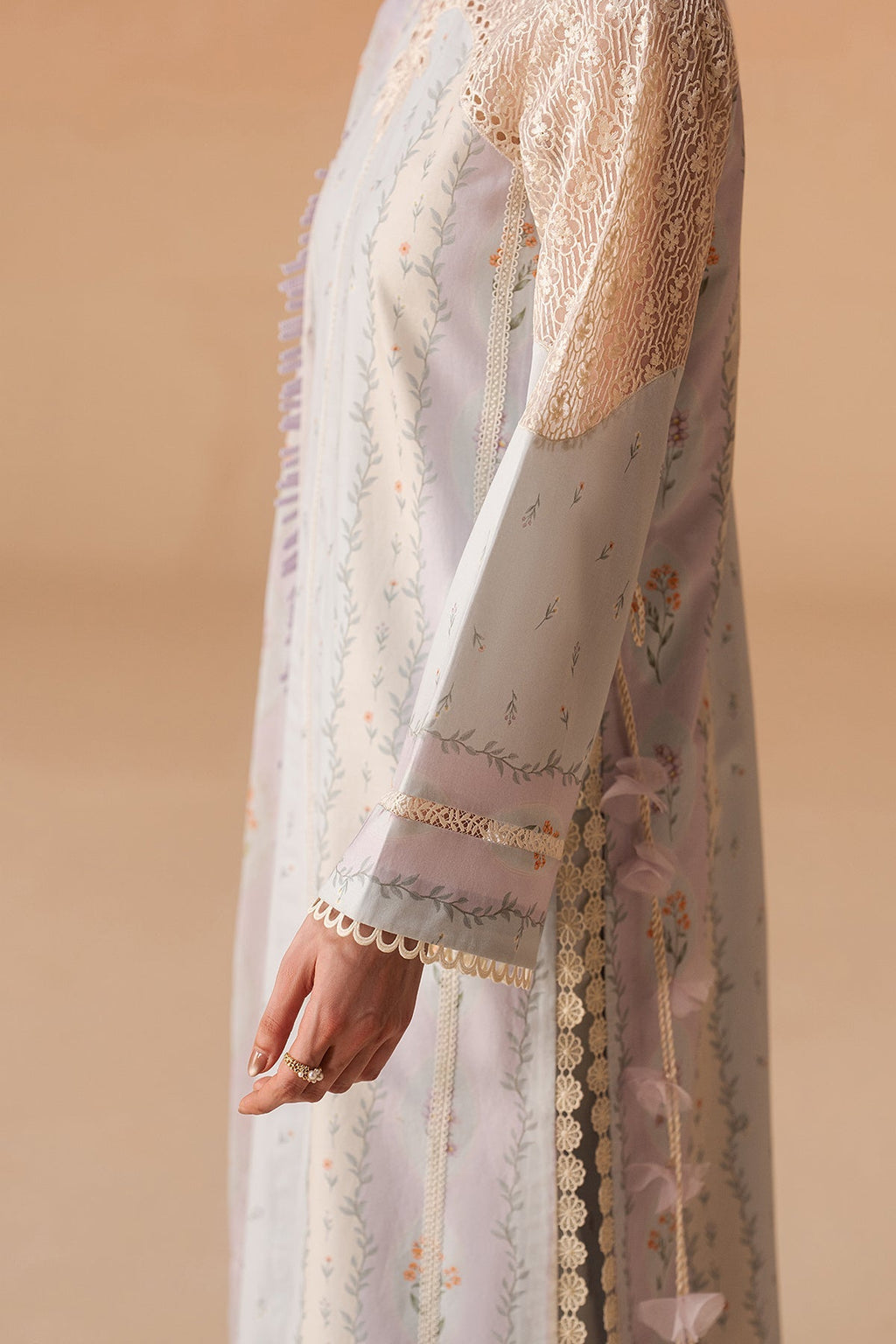 Sunnival Blue Premium Fabric Pakistani Summer Dresses - Afrozeh - 3