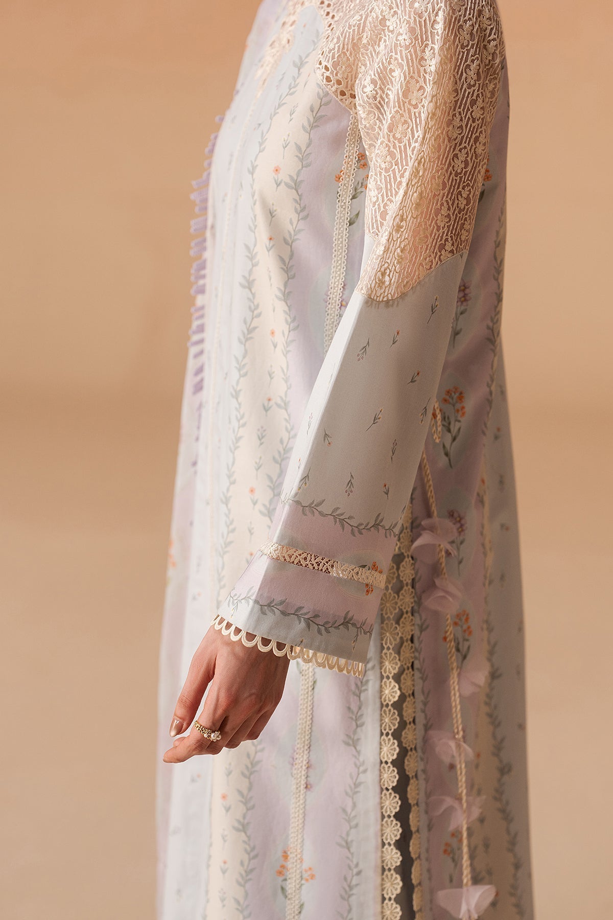 Sunnival Blue Premium Fabric Pakistani Summer Dresses - Afrozeh - 3