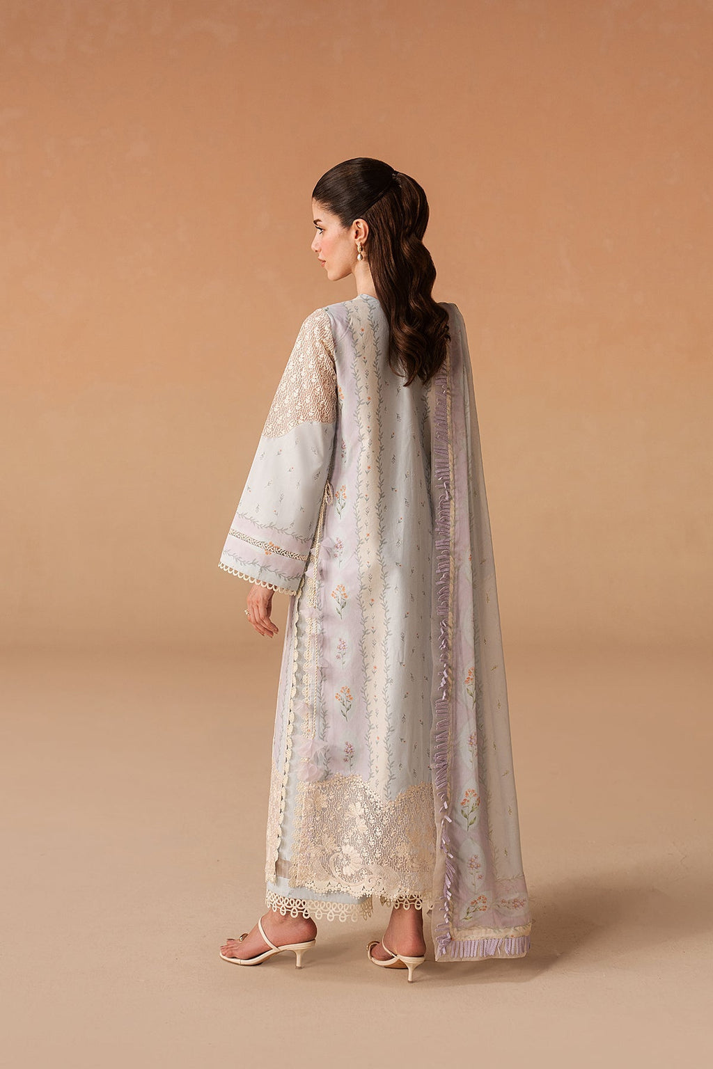 Sunnival Blue Premium Fabric Pakistani Summer Dresses - Afrozeh - 4