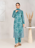 Shaila - Blue Premium Fabric Pakistani Winter Dresses - Sahiba-clothing - 1