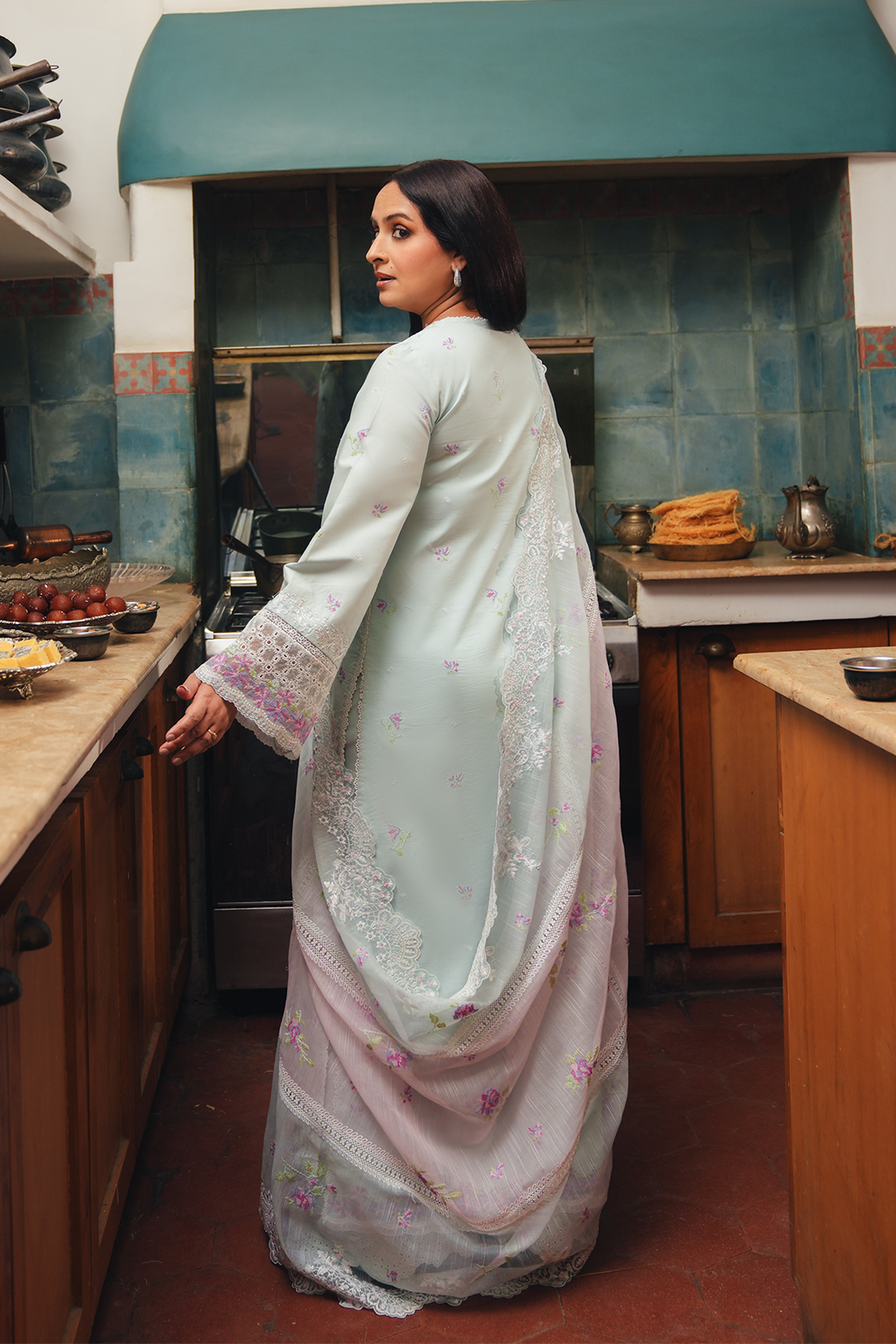 CHAM CHAM Organza Pakistani Summer Dresses - Afrozeh - 2