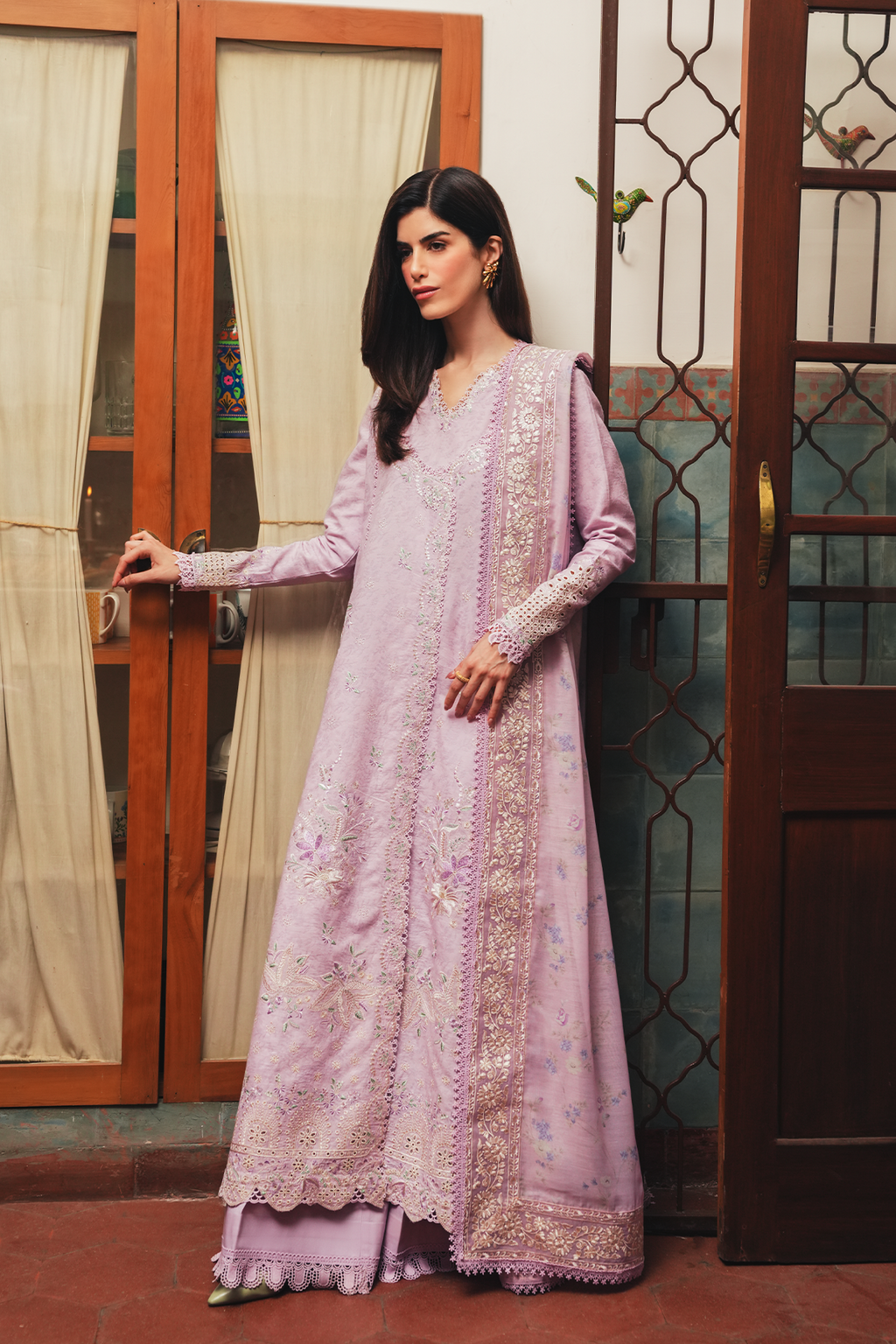 GUL MISRI Jacquard Pakistani Summer Dresses - Afrozeh - 1