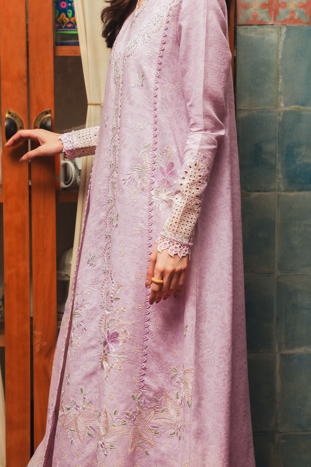 GUL MISRI Jacquard Pakistani Summer Dresses - Afrozeh - 4