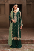 EMERALD Raw Silk Pakistani Casuals Dresses
