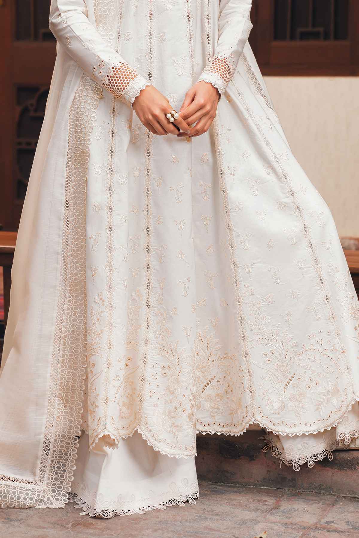 KAJU NOOR Lawn Pakistani Summer Dresses - Afrozeh - 4