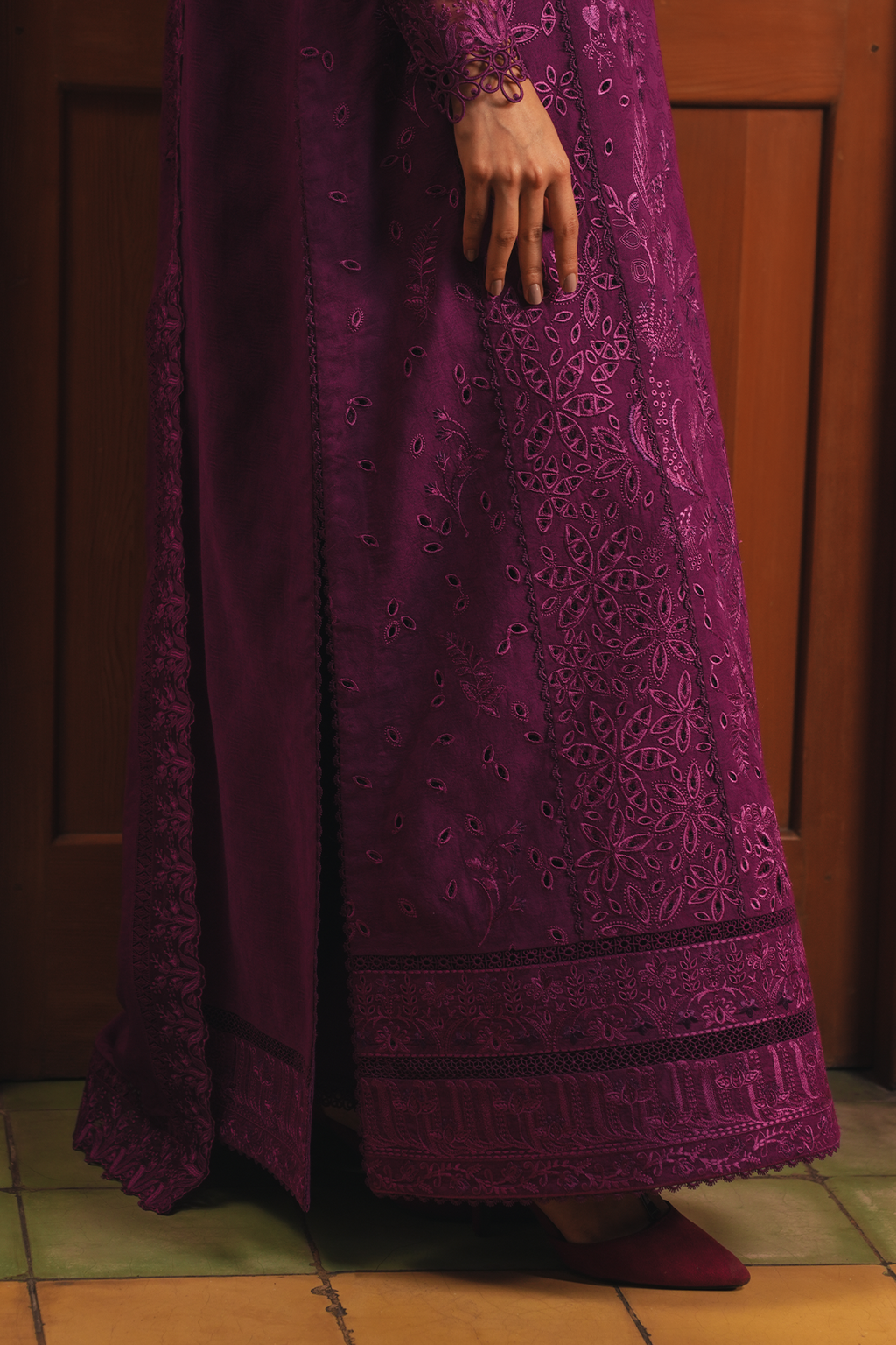 JAMUN Jacquard Pakistani Summer Dresses - Afrozeh - 4