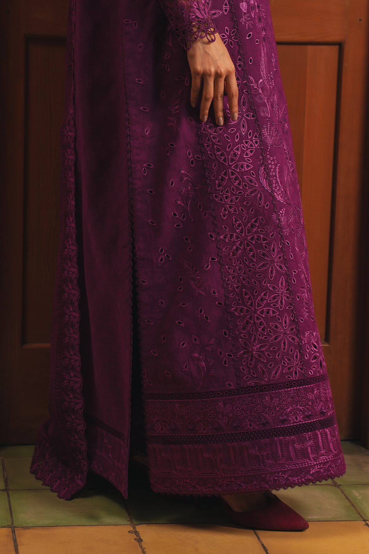 JAMUN Jacquard Pakistani Summer Dresses - Afrozeh - 4