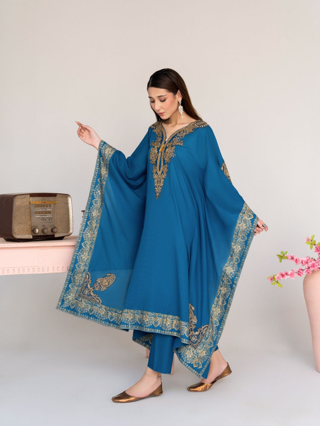 Crescent - Kaftan Premium Fabric Pakistani Summer Dresses - Sahiba-clothing - 6