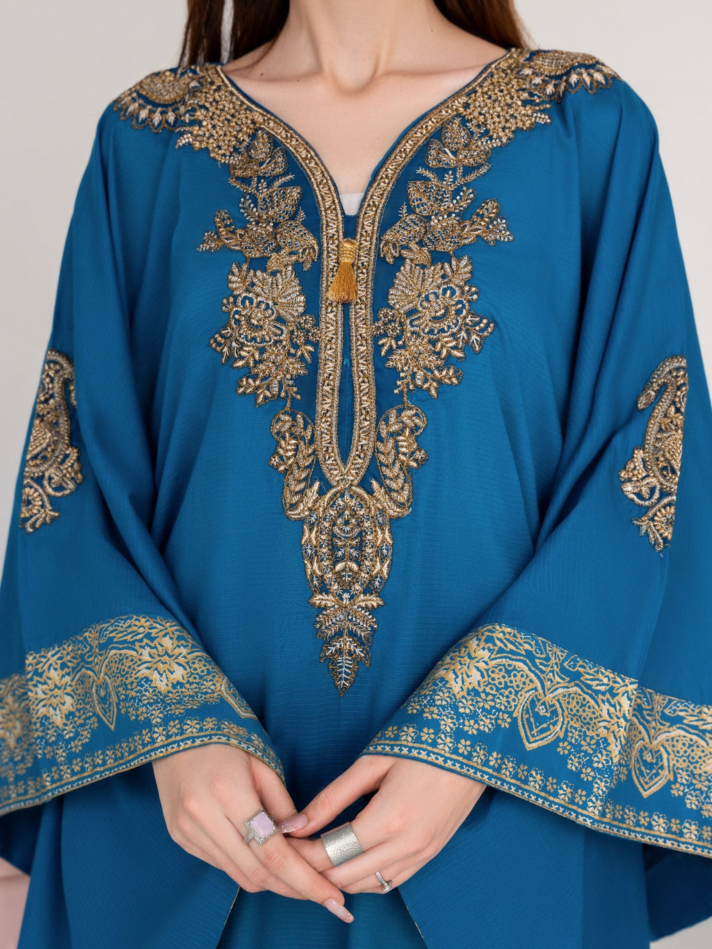 Crescent - Kaftan Premium Fabric Pakistani Summer Dresses - Sahiba-clothing - 4