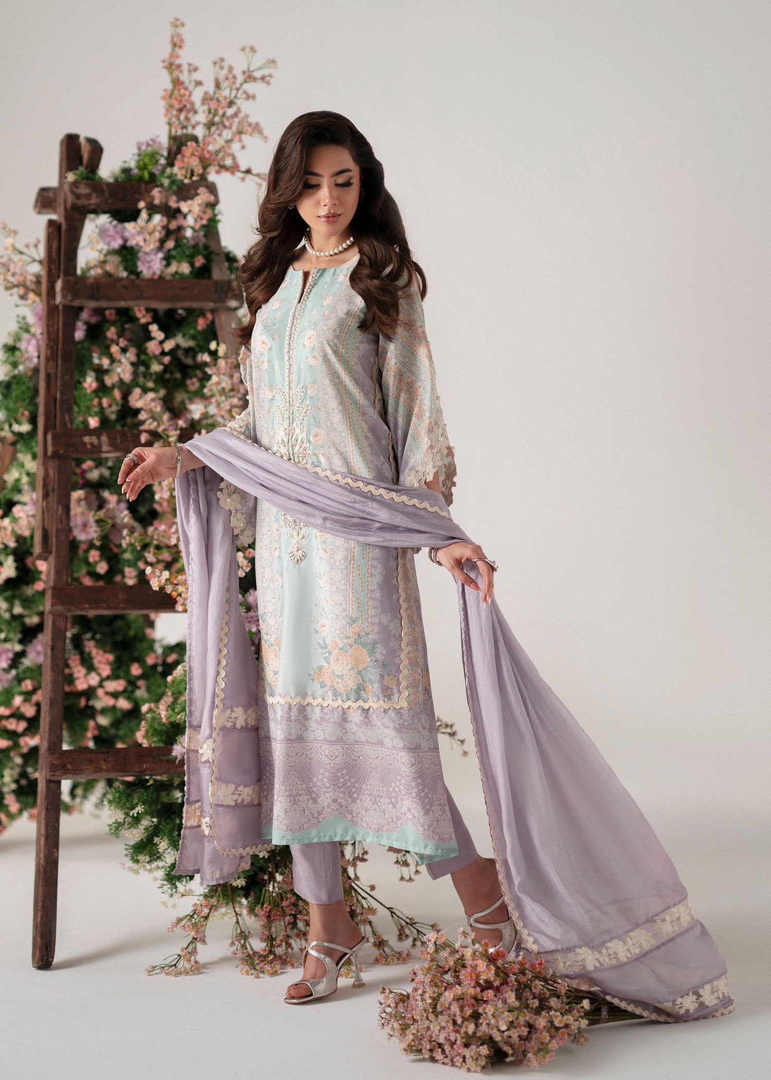 Roselle Embroidered Pakistani Dress