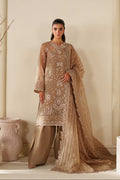 Cedar Raw Silk Pakistani Casuals Dresses