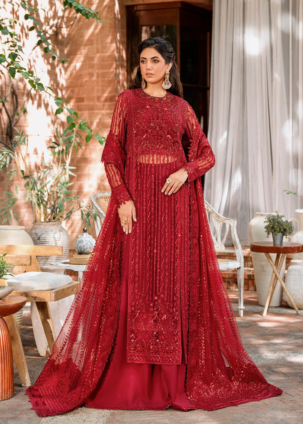 Gul Mohr Organza Pakistani Formal Dresses