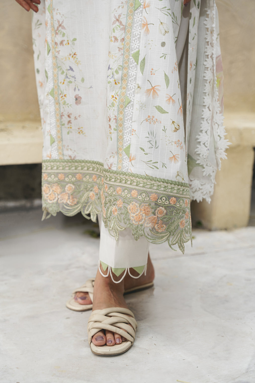 ARIA (AF-10) Jacquard Pakistani Summer Dresses - aabyaan - 5