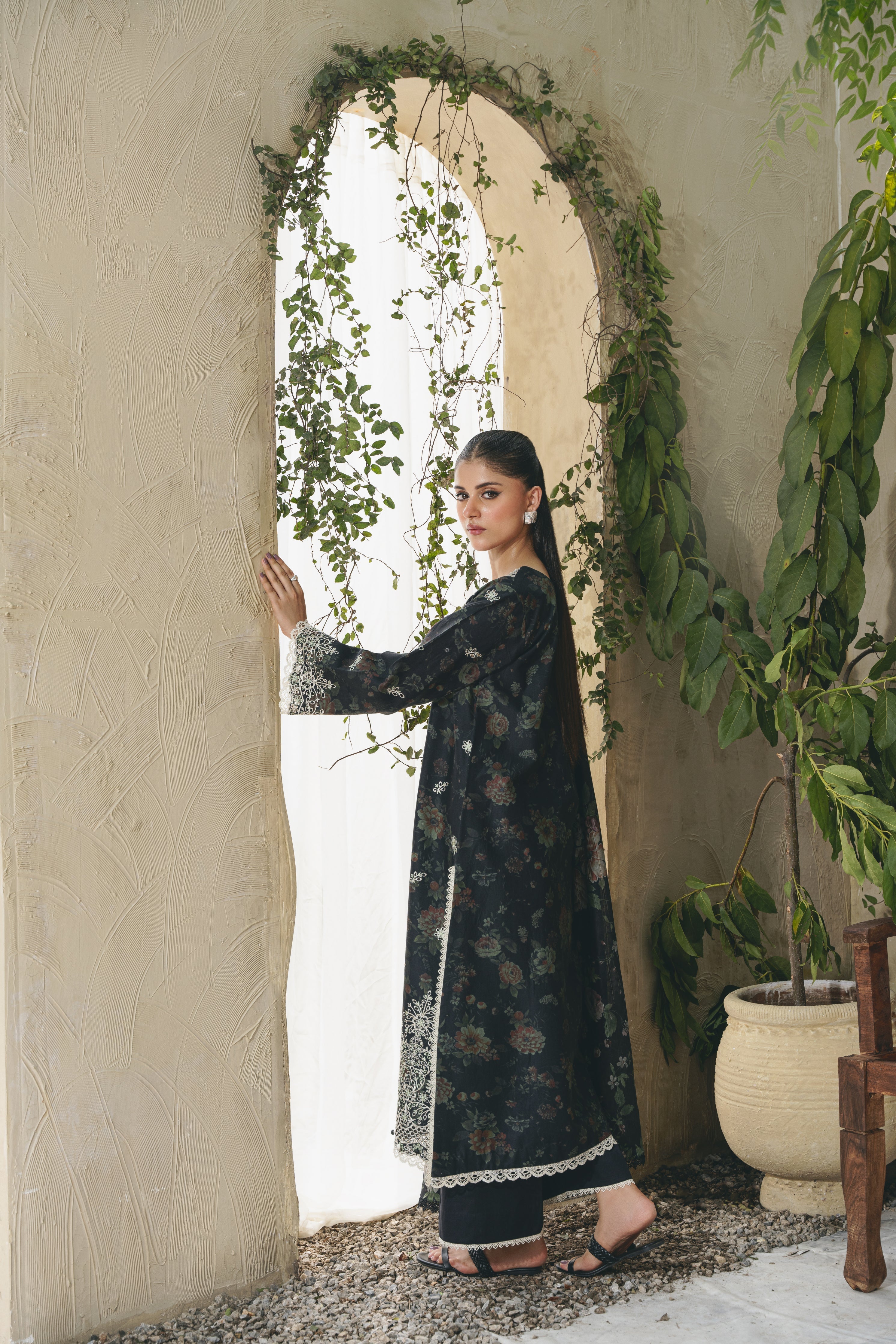 ELARA (AF-01) Jacquard Pakistani Summer Dresses - aabyaan - 2