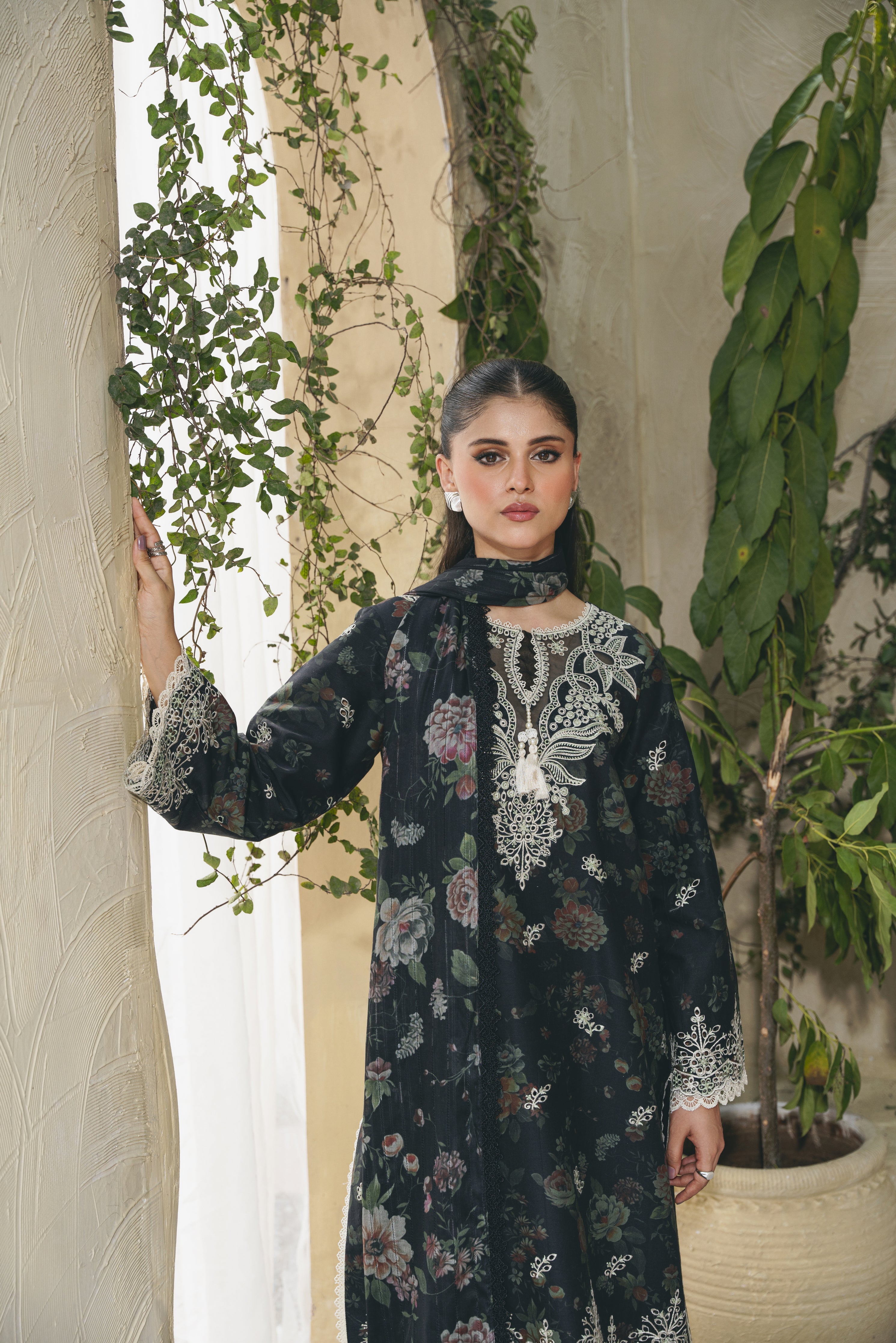 ELARA (AF-01) Jacquard Pakistani Summer Dresses - aabyaan - 5