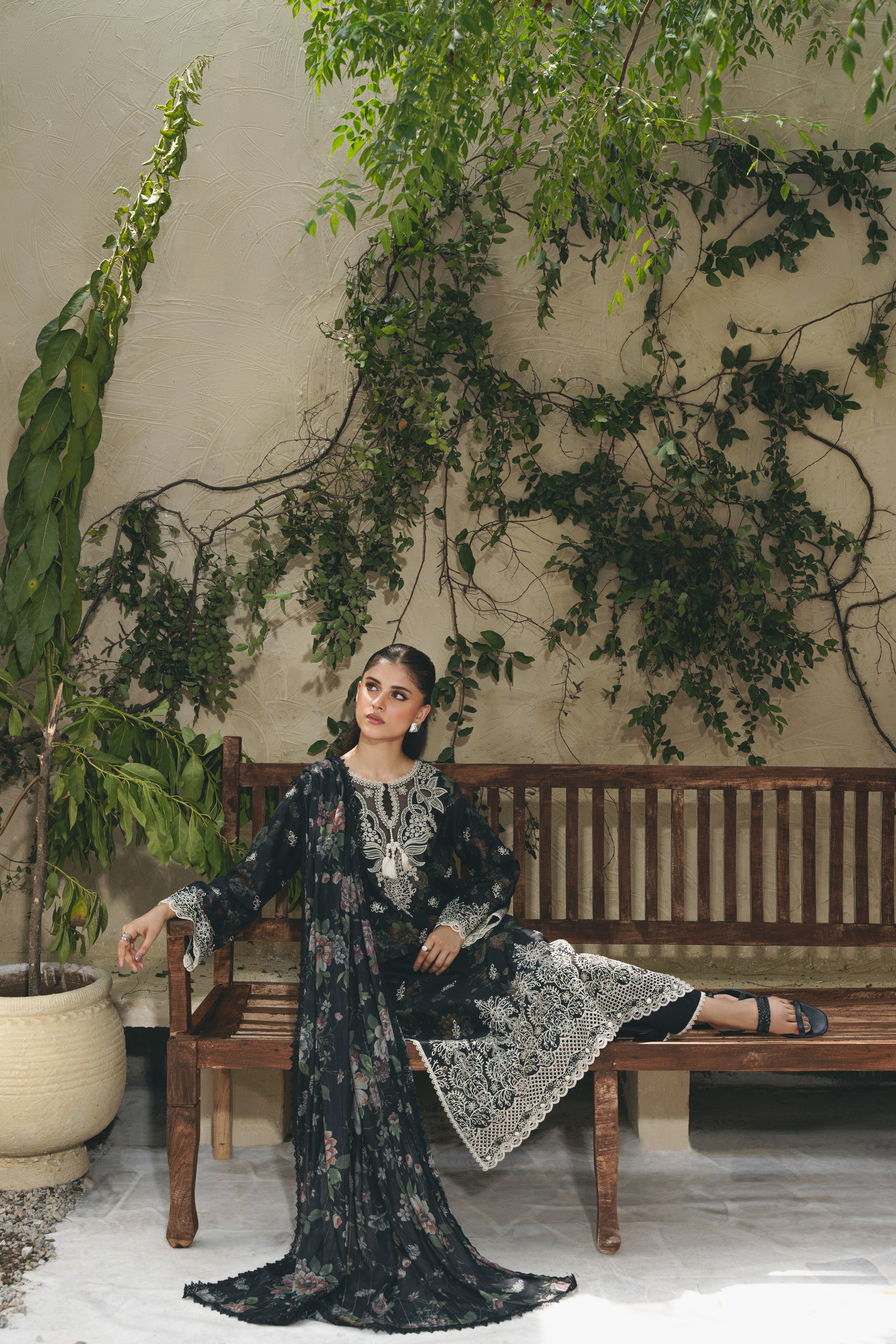 ELARA (AF-01) Jacquard Pakistani Summer Dresses - aabyaan - 6