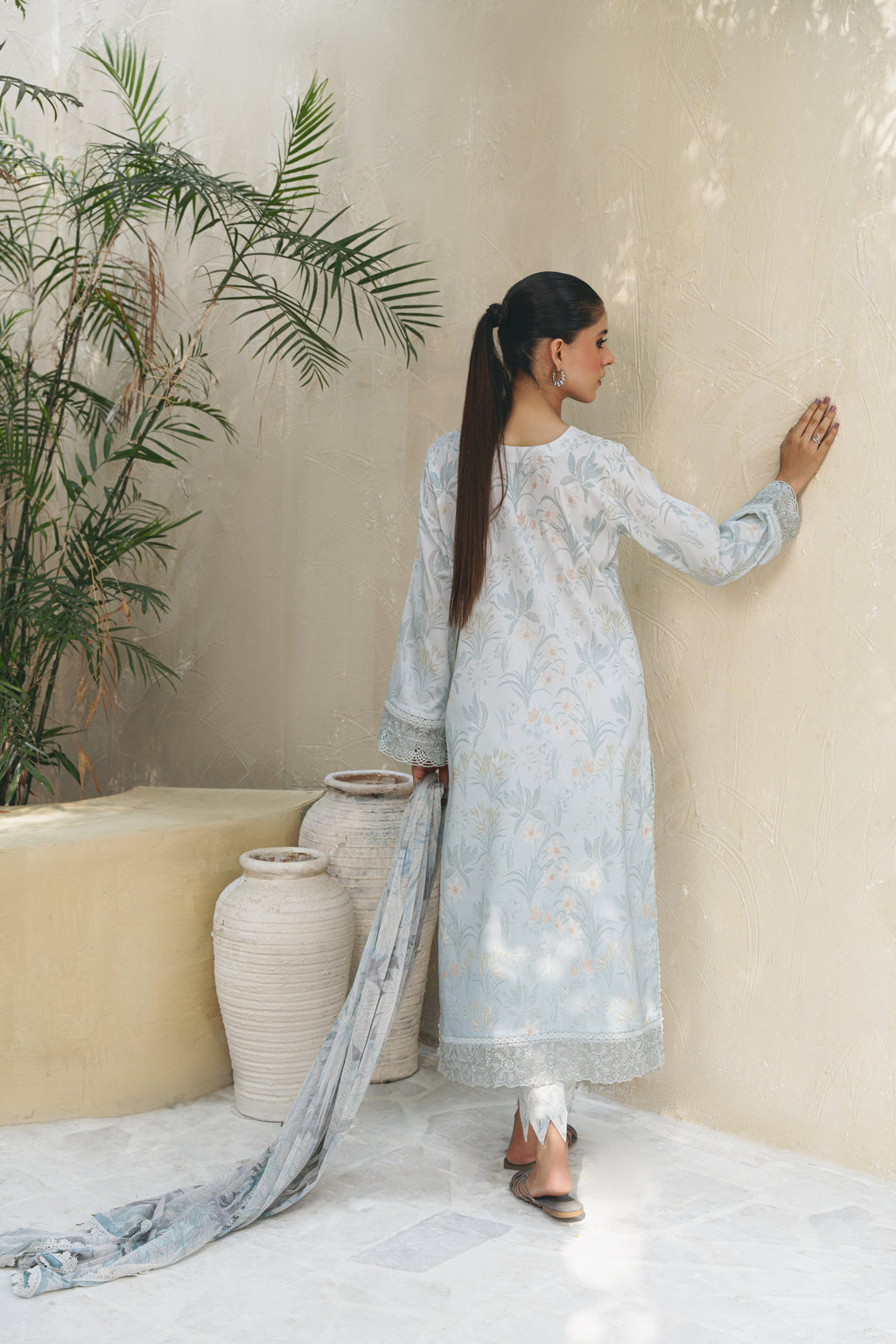 DILARA (AF-04) Chiffon Pakistani Summer Dresses - aabyaan - 2