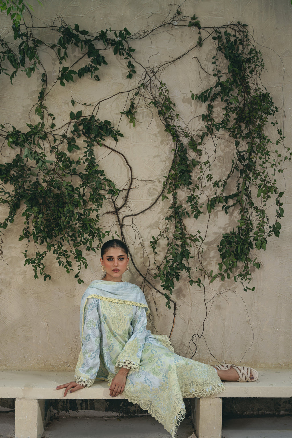 MAYA (AF-08) Jacquard Pakistani Summer Dresses - aabyaan - 7
