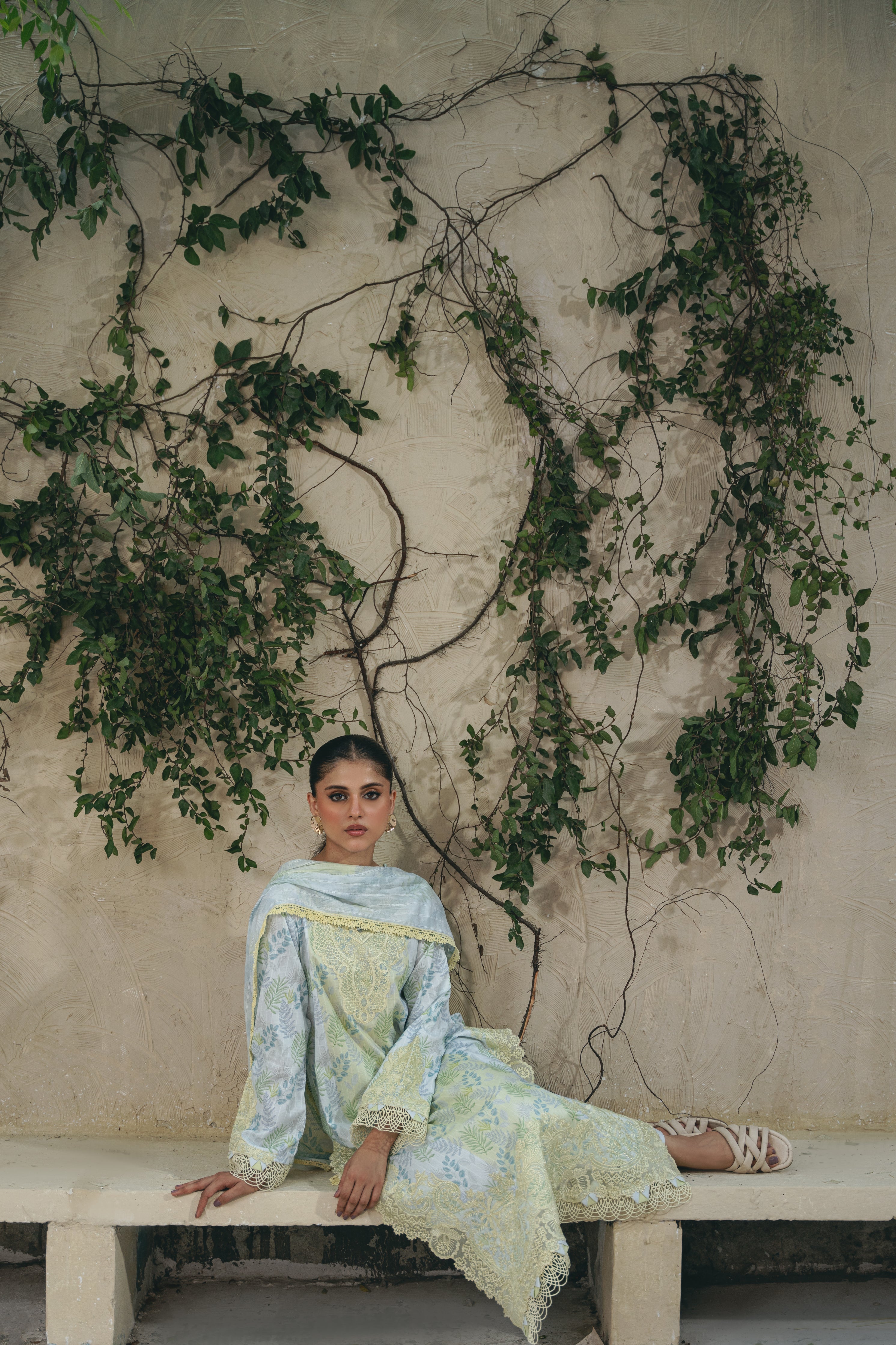 MAYA (AF-08) Jacquard Pakistani Summer Dresses - aabyaan - 7
