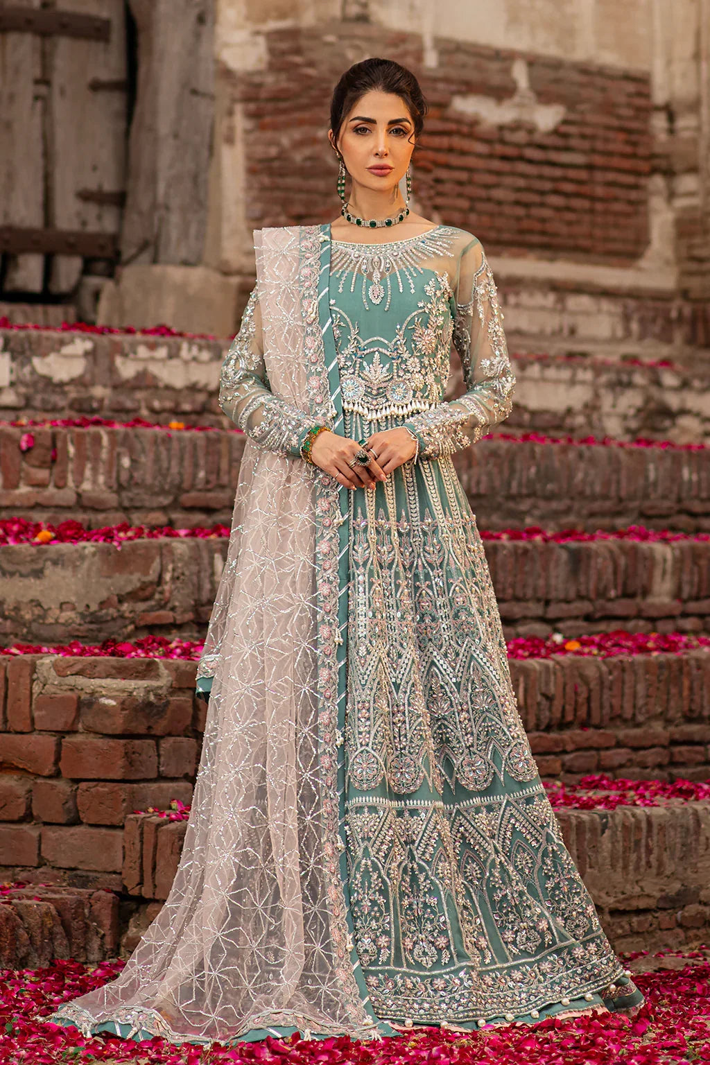 Sela Raw Silk Pakistani Formal Dresses