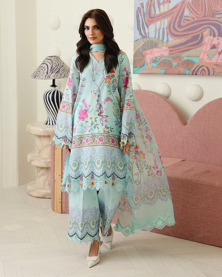 Delft Bloom Organza Women Clothing - Roheenaz - 6