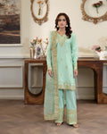 DEWDROP GREEN - NP 13 Luxury Pakistani Fashion