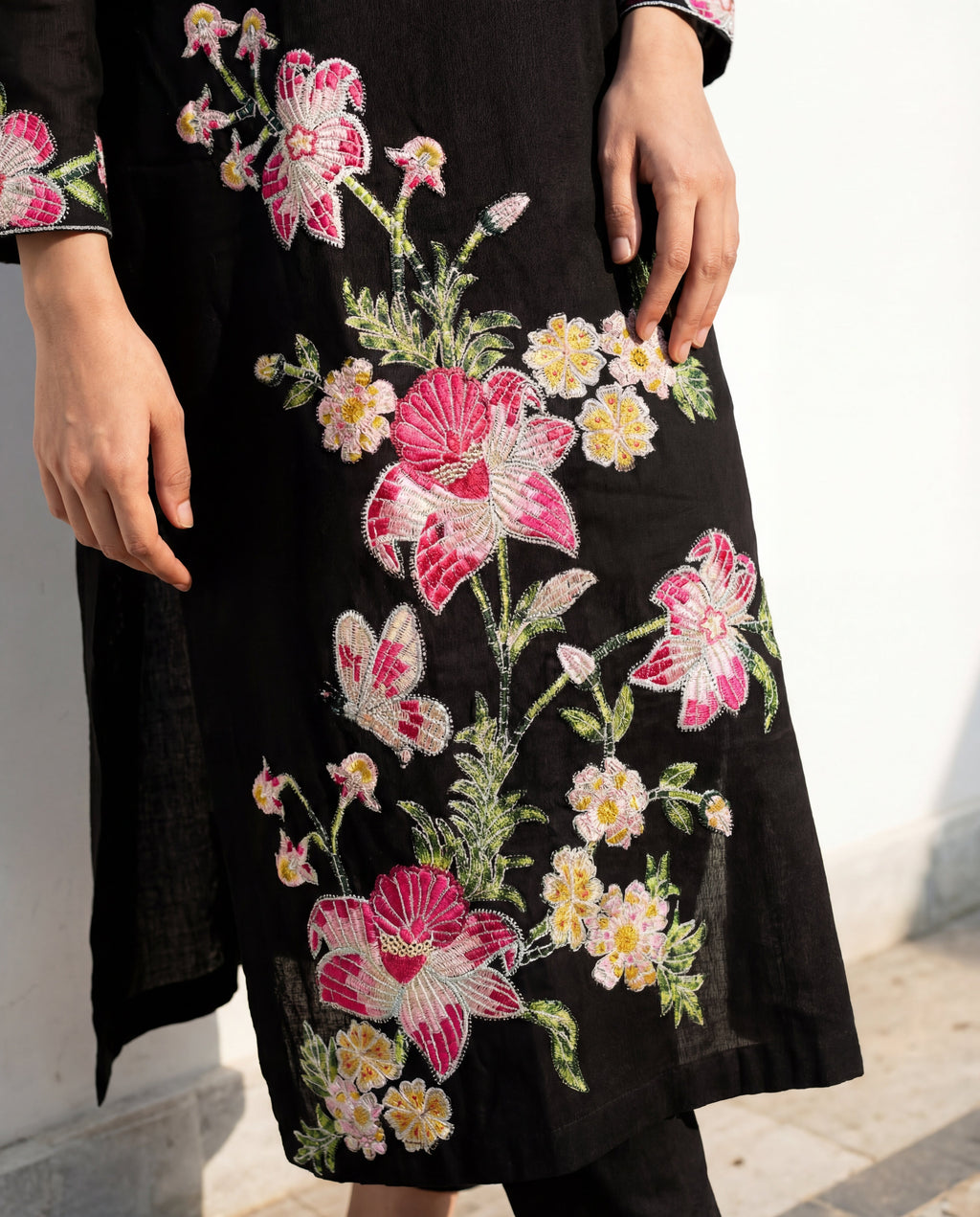 Dilkash Black Premium Fabric Pakistani Winter Dresses - Sahiba-clothing - 5
