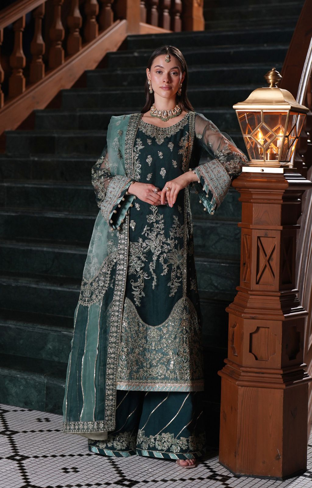 EZRA Organza Pakistani Formal Dresses