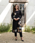 Elegant Black Premium Fabric Pakistani Summer Dresses - Sahiba-clothing - 1