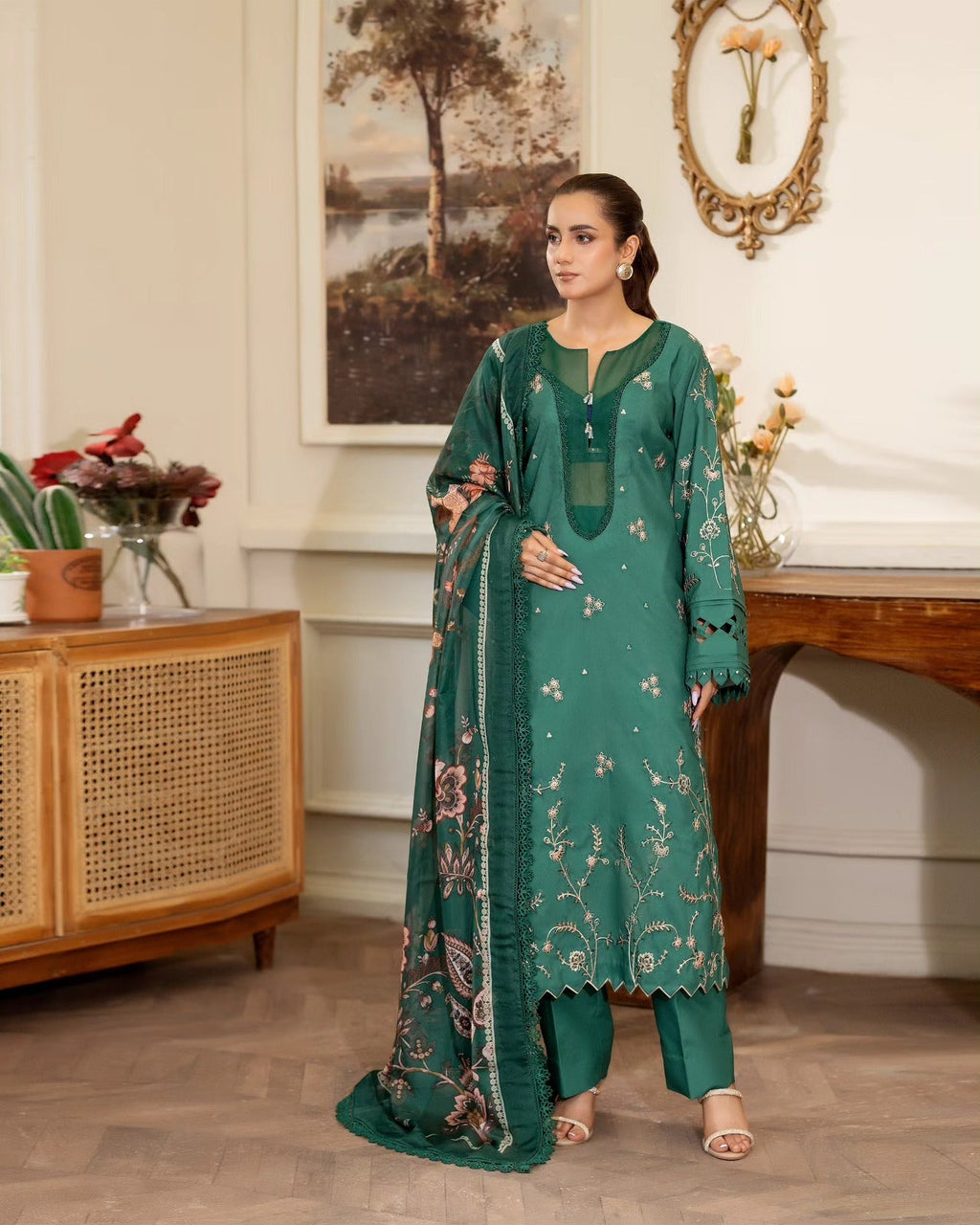 EMERALD DREAM - NP 09 Luxury Pakistani Fashion