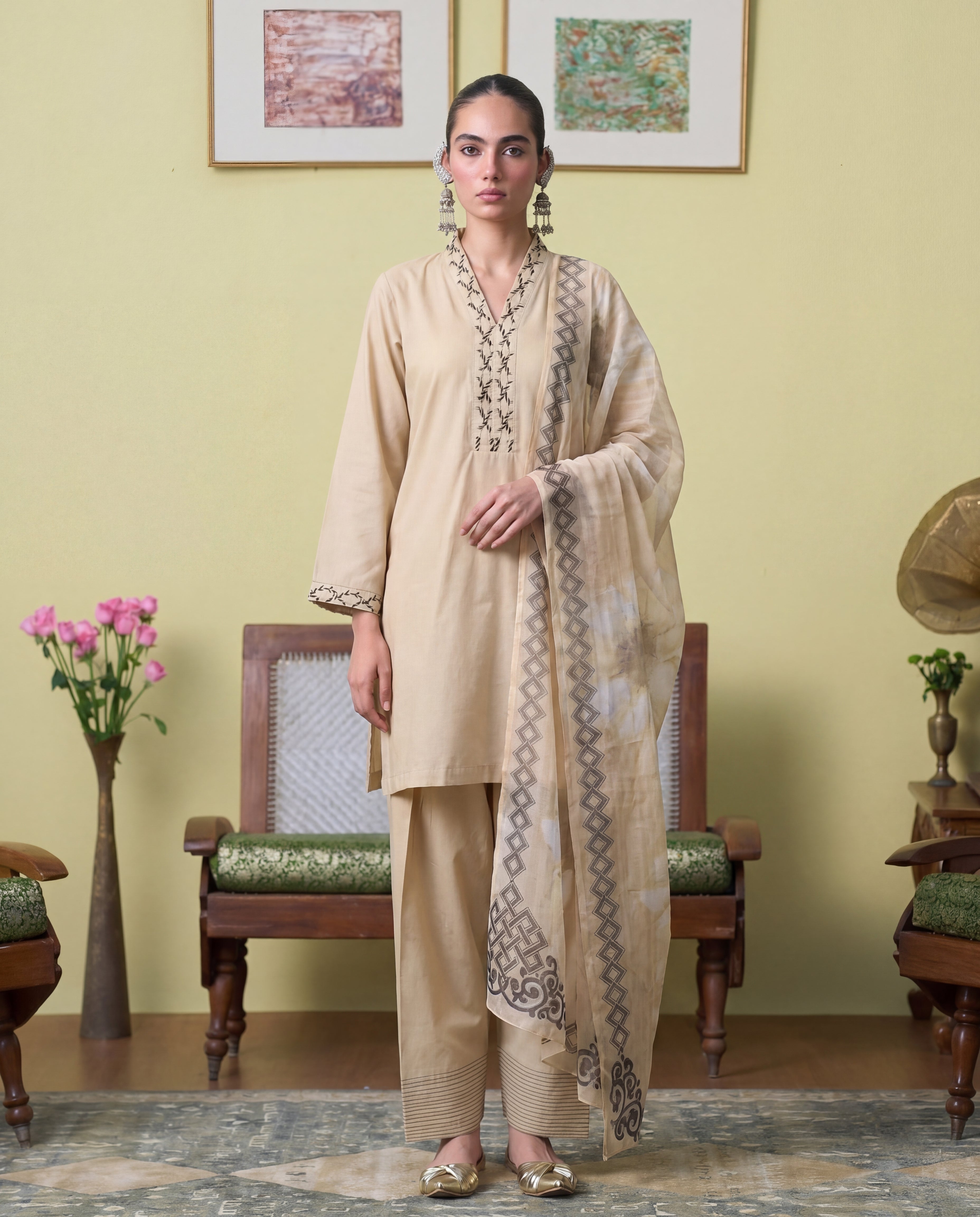 Espresso Lawn Pakistani Summer Dresses - Sahiba-clothing - 1
