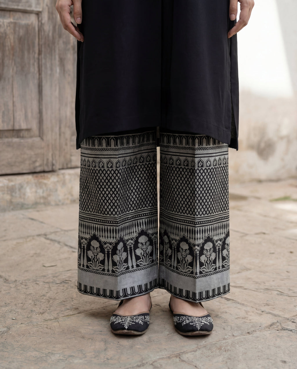 Evara Black Premium Fabric Pakistani Winter Dresses - Sahiba-clothing - 4