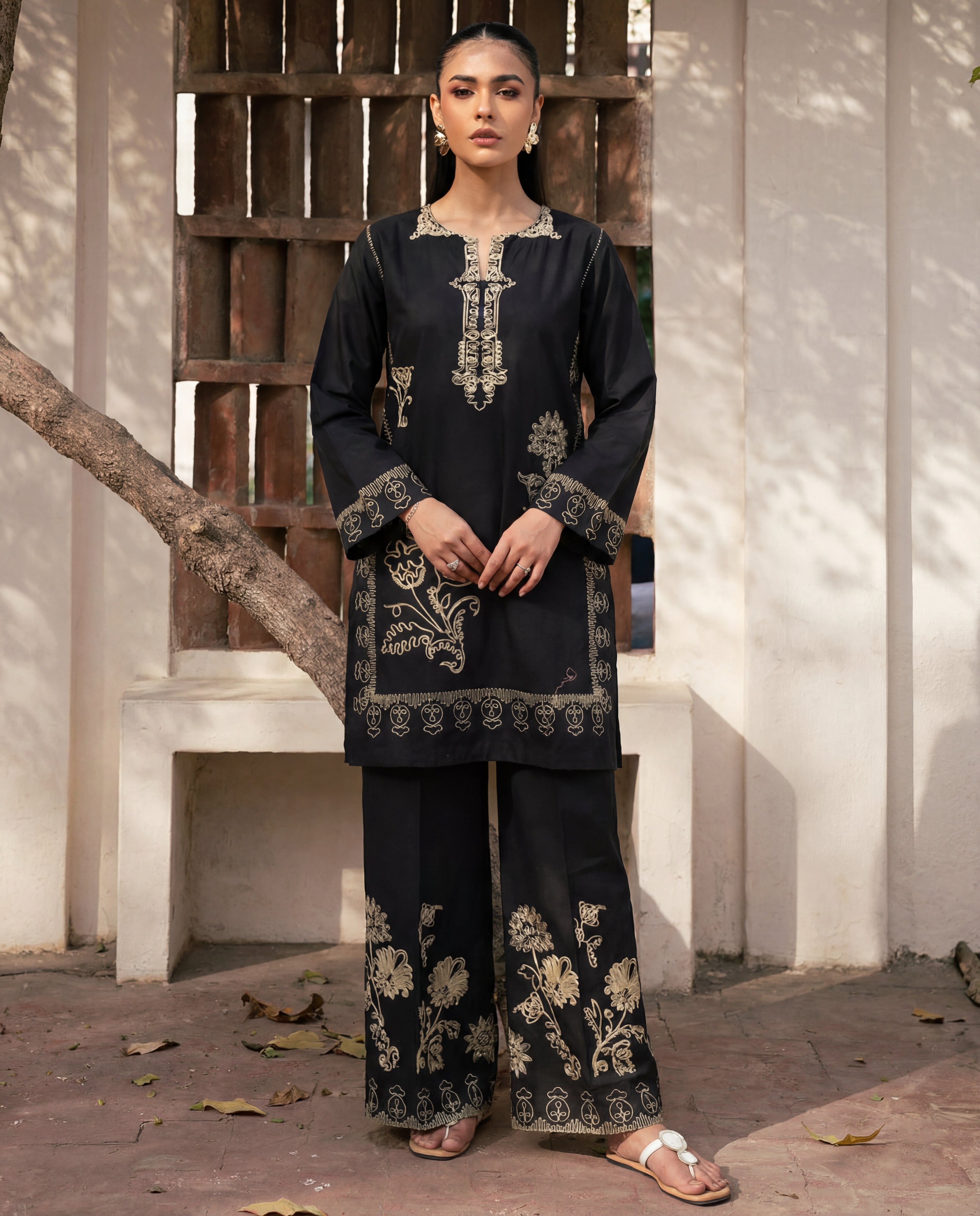Falak Premium Fabric Pakistani Summer Dresses - Sahiba-clothing - 6