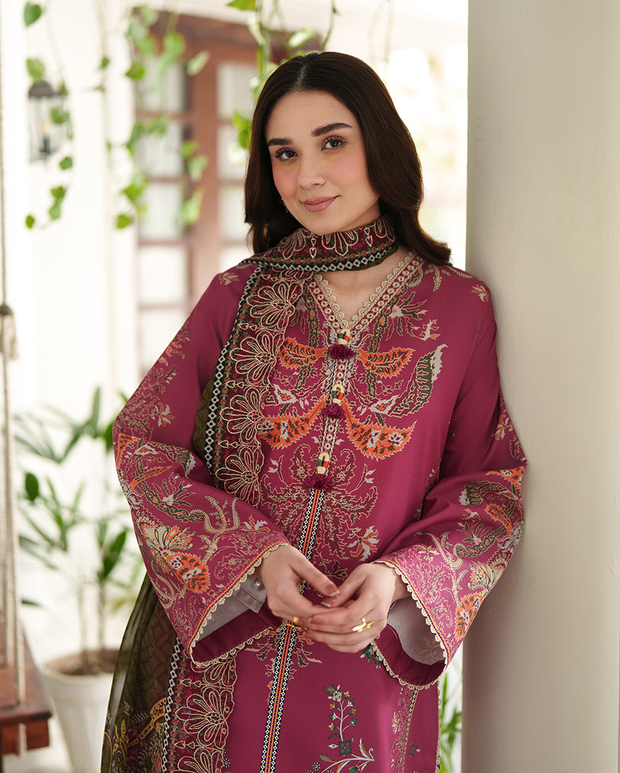 Floral Garden Organza Women Clothing - Roheenaz - 4