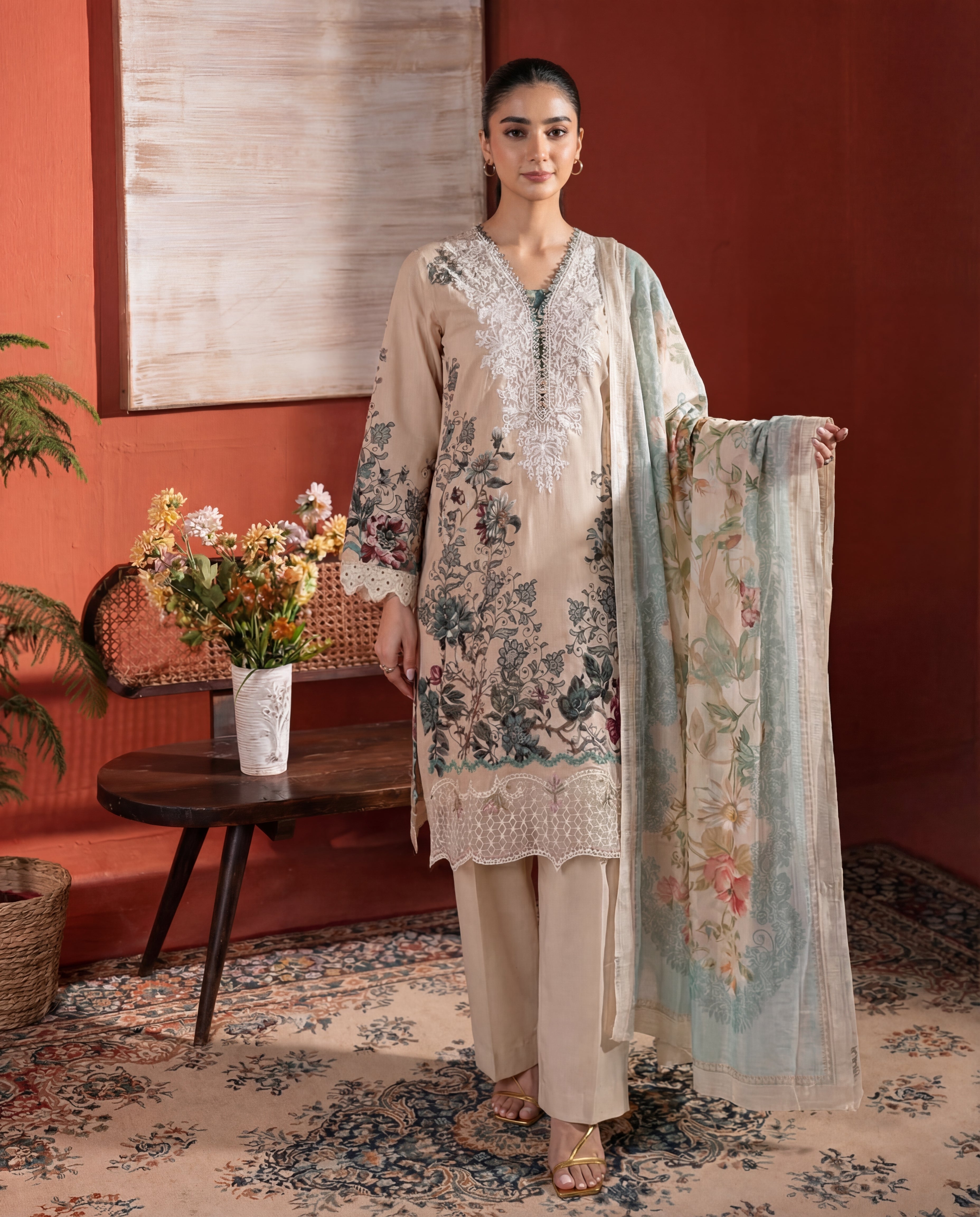 Forever Premium Fabric Pakistani Summer Dresses - Sahiba-clothing - 1