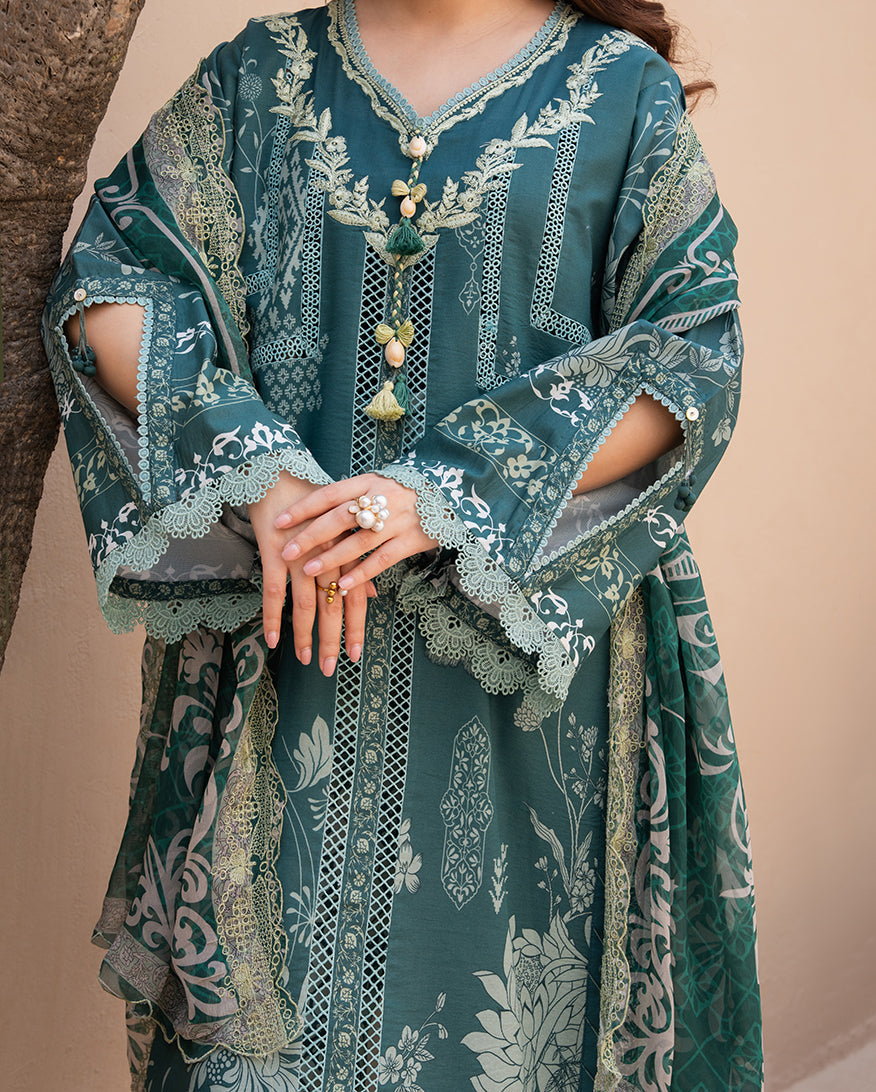 Gardenia Veil Organza Women Clothing - Roheenaz - 3