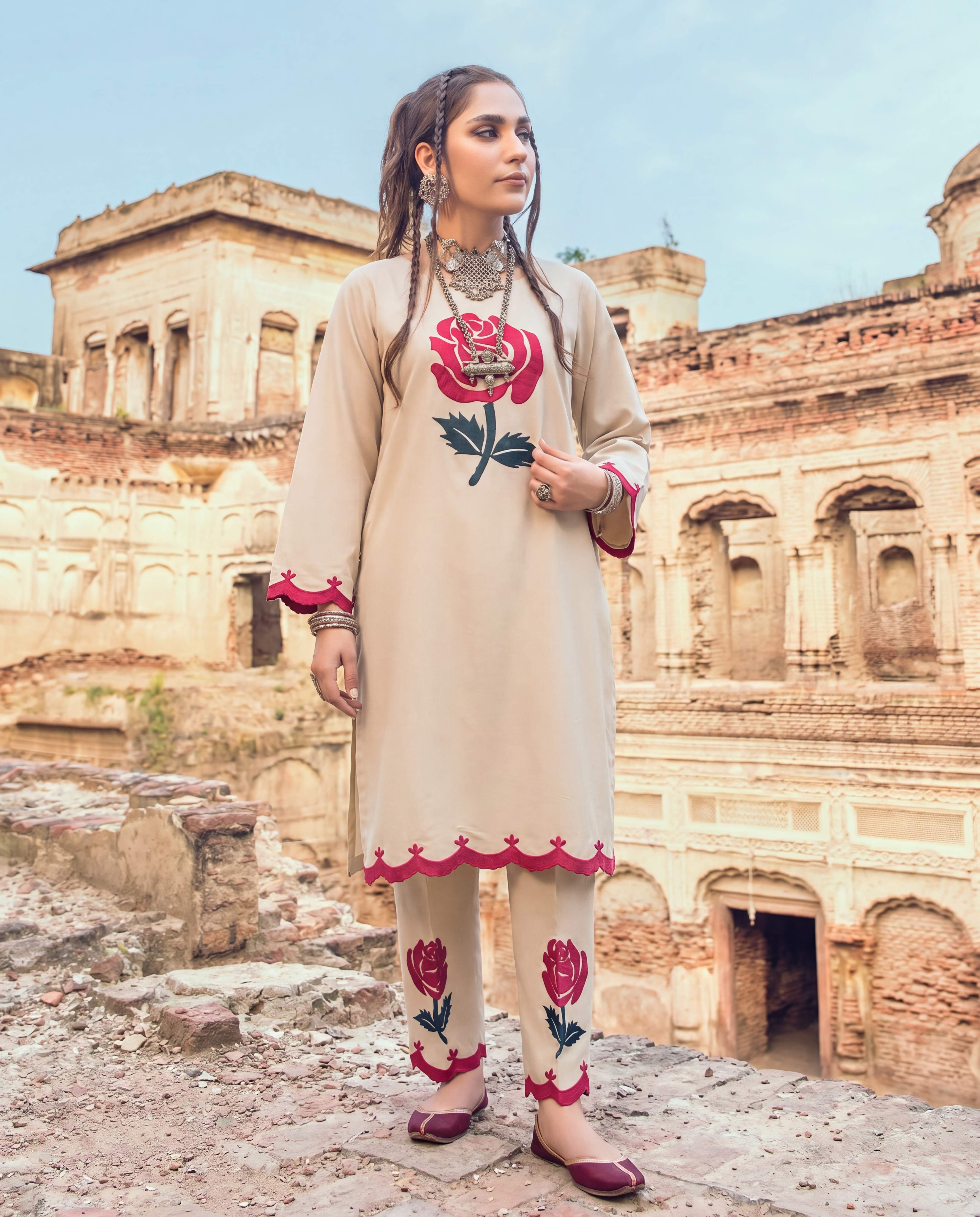Blossom Premium Fabric Pakistani Summer Dresses - Sahiba-clothing - 1