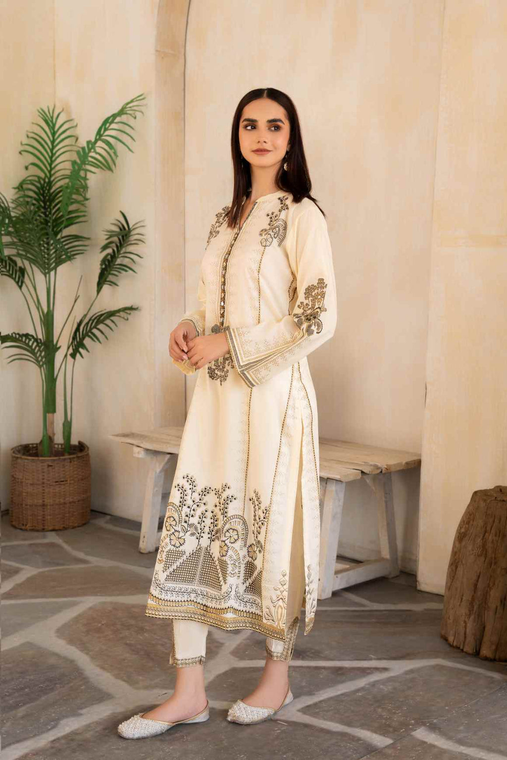 Cottage Premium Fabric Pakistani Summer Dresses - Sahiba-clothing - 2