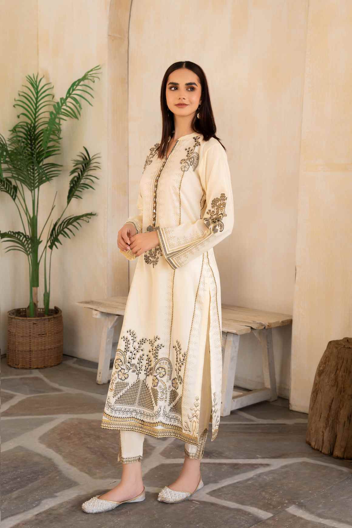 Cottage Premium Fabric Pakistani Summer Dresses - Sahiba-clothing - 2