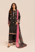 Huda Black Premium Fabric Pakistani Summer Dresses - Sahiba-clothing - 1