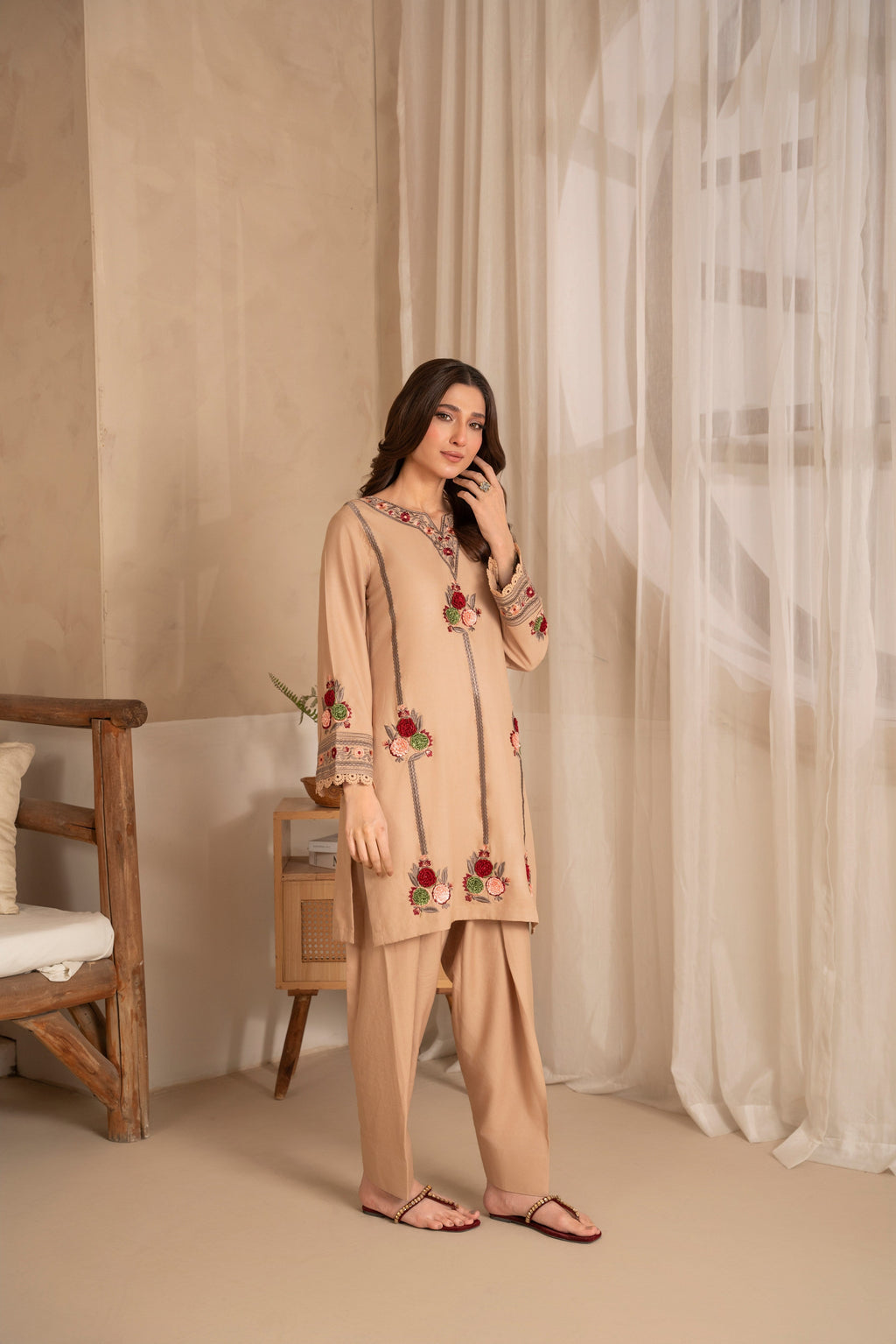 Yumna Skin Premium Fabric Pakistani Summer Dresses - Sahiba-clothing - 4