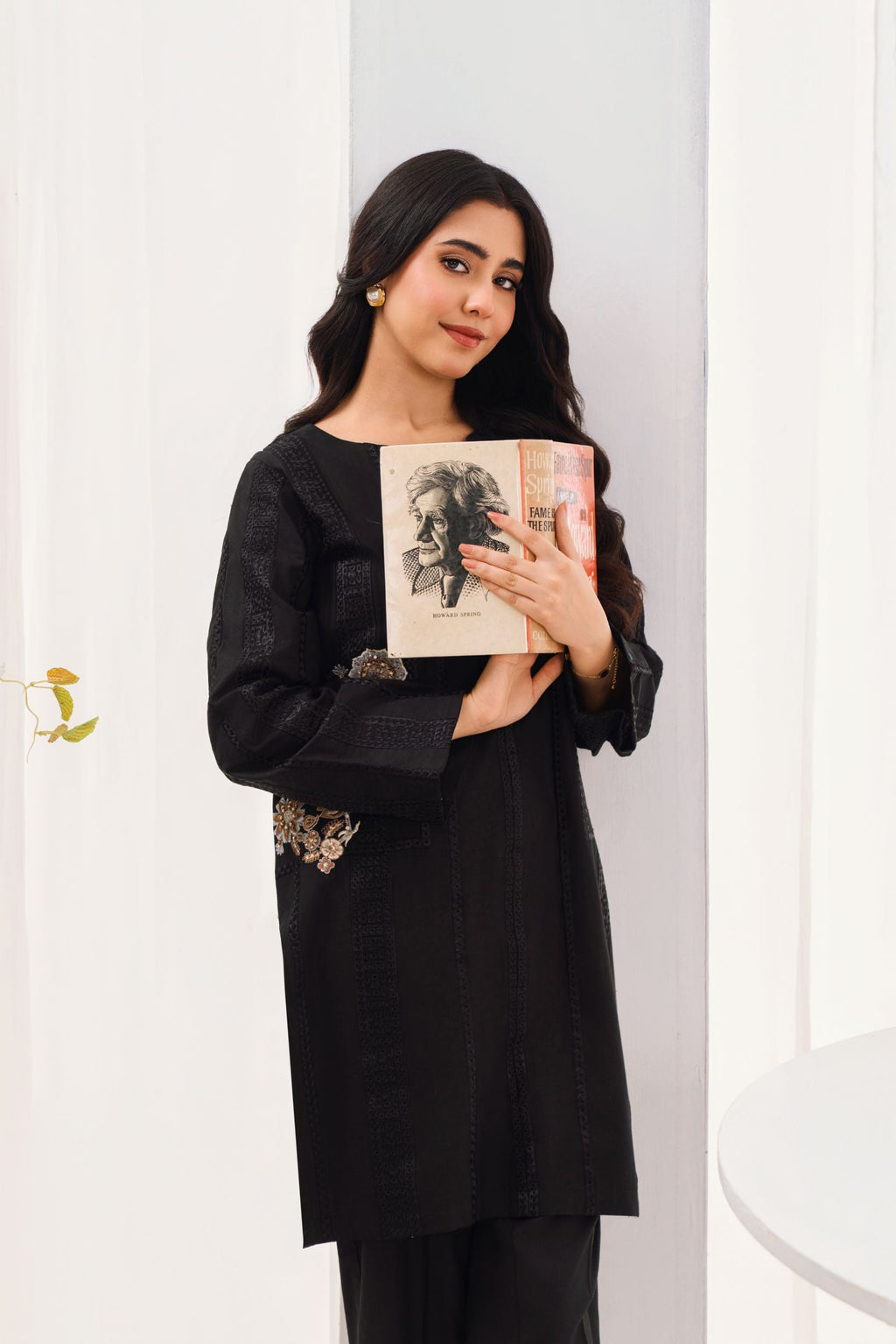 Nishat - Black Premium Fabric Pakistani Summer Dresses - Sahiba-clothing - 2