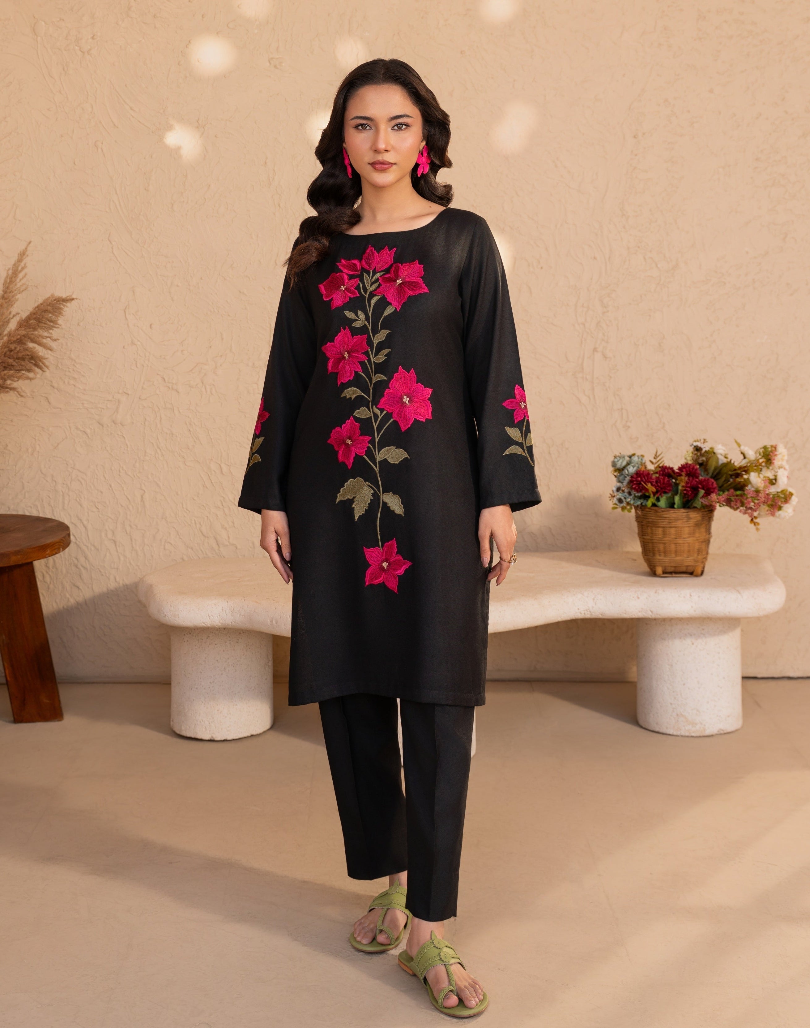 Nouria Premium Fabric Pakistani Winter Dresses - Sahiba-clothing - 1