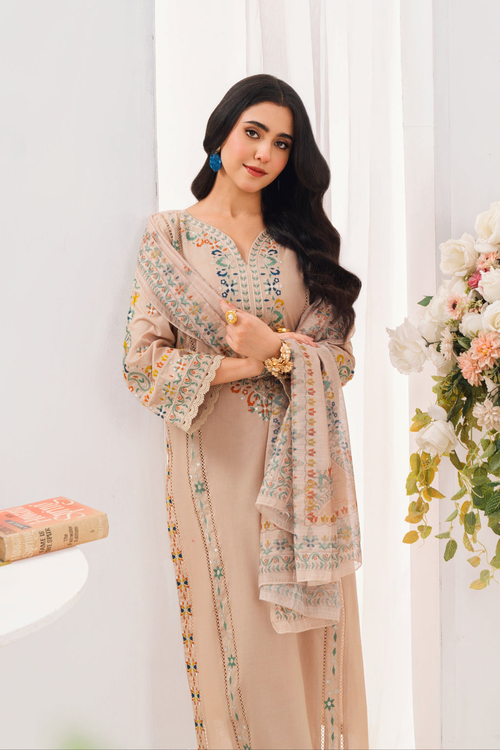 Marasim - Skin Premium Fabric Pakistani Summer Dresses - Sahiba-clothing - 6