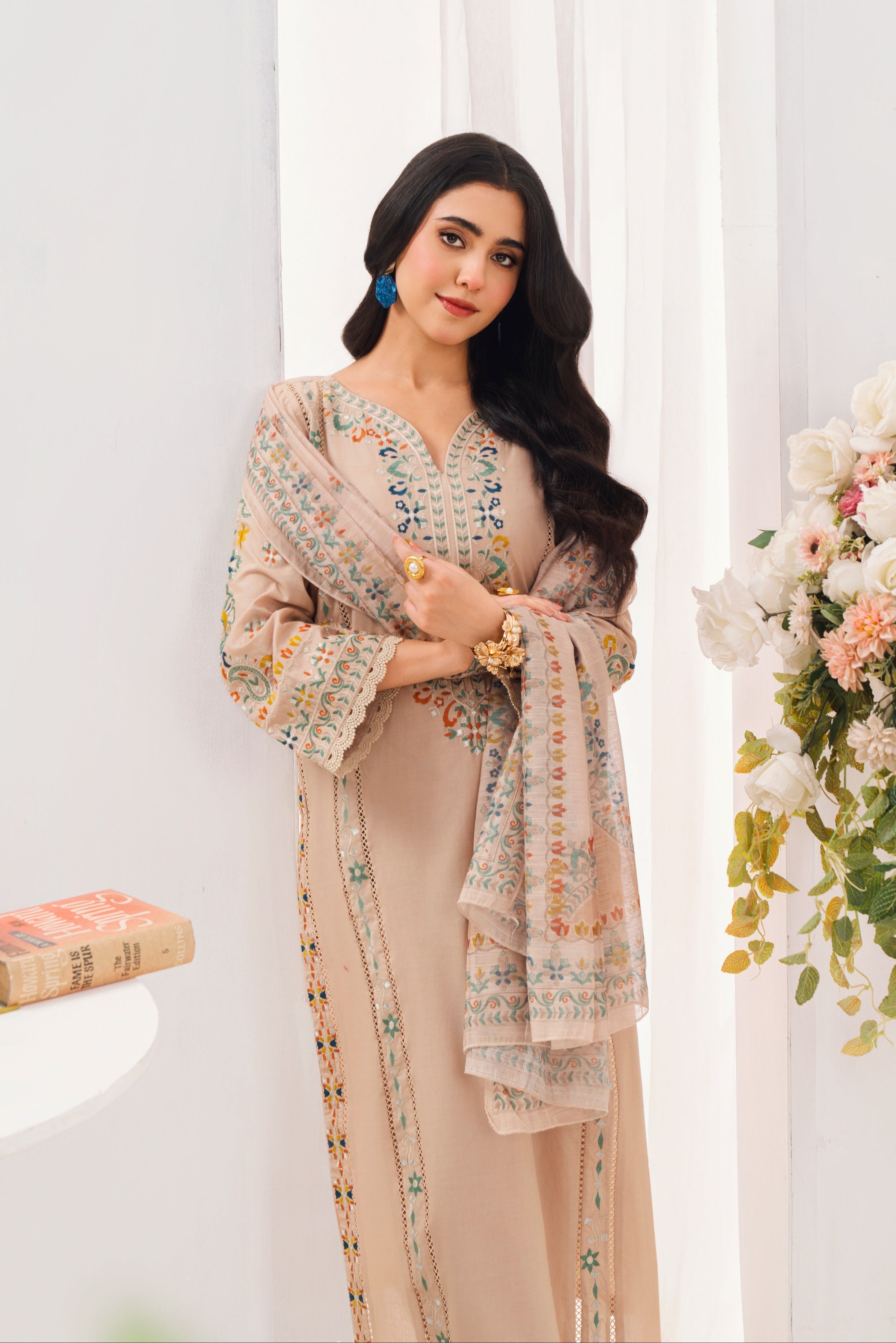 Marasim - Skin Premium Fabric Pakistani Summer Dresses - Sahiba-clothing - 6